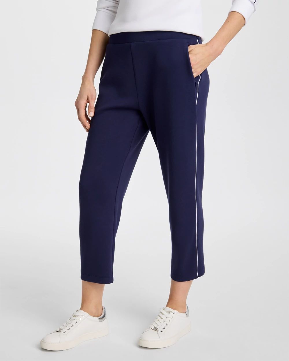 Pe￼￼￼chan Zenergy® Soft Pique Cropped Pants | Chico's